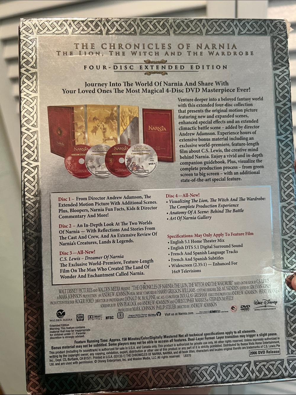 #2293** NARNIA The Lion, The Witch And The Wardrobe-Four Expended Edition - Picture 6 of 17
